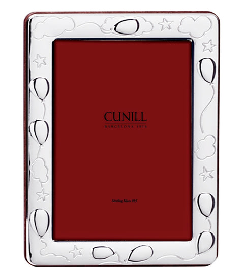 Cunill 'Balloons' 4x6 Non-Tarnish Sterling Silver Picture Frame