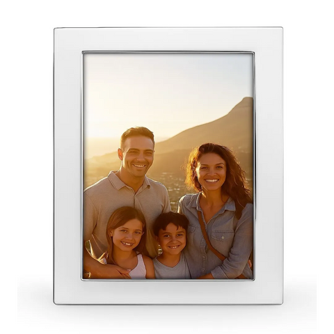 Cunill Tiffany Plain Sterling Silver Overlay 8x10 Picture Frame