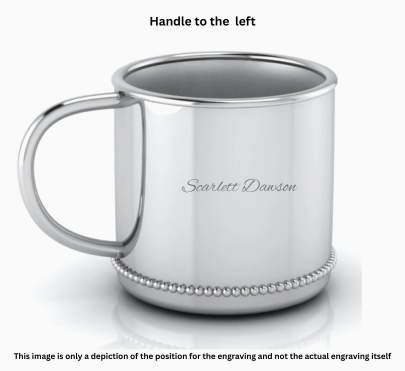 Krysaliis Classic Silver Plated Baby Cup - Beaded