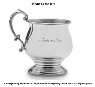 Empire Pedestal Pewter Baby Cup