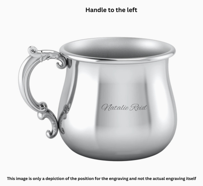 Krysaliis Silver Plated Baby Cup - Victorian