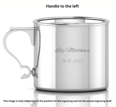 Krysaliis Sterling Silver Baby Cup - Modern Handle