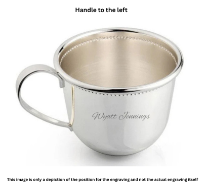 Krysaliis Beaded Silver Plate Baby Cup