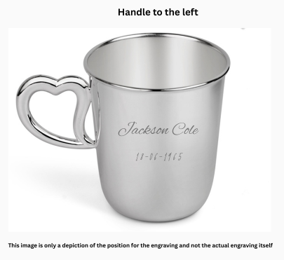 Krysaliis Sterling Silver Baby Cup - Heart