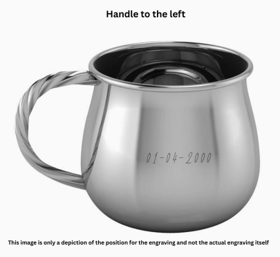 Krysaliis Silver Plated Baby Cup - Spiral