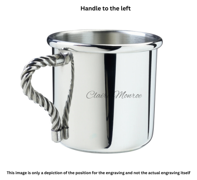 Salisbury Rope Handle Pewter Baby Cup - 5 oz