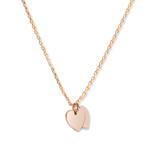 Mysha Personalized Eternal Initial Dual Heart Pendant
