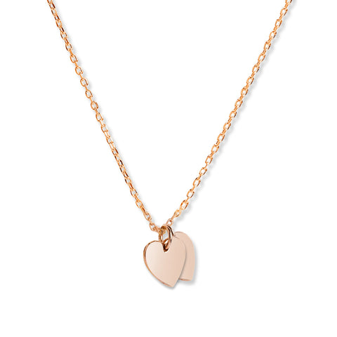 Mysha Personalized Eternal Initial Dual Heart Pendant