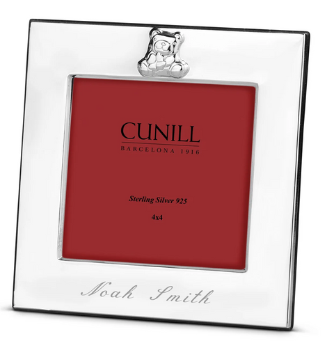 Cunill Sterling Wide Border Square Teddy Bear  Picture Frame 4x4