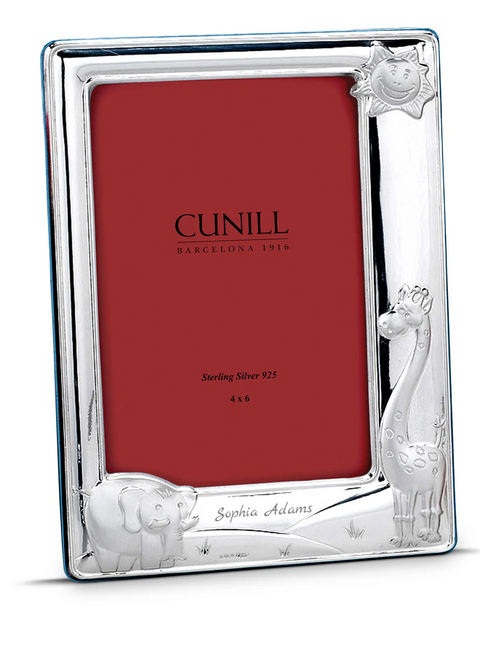 Cunill Sterling Baby Zoo Blue 4x6 Frame