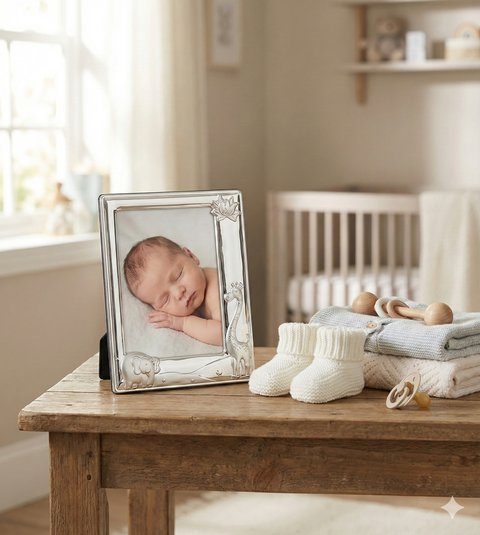 Cunill Sterling Baby Zoo Blue 4x6 Frame