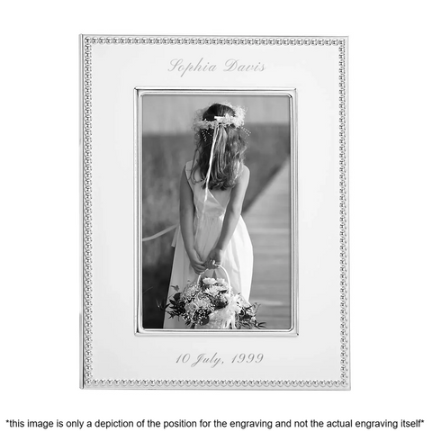 Reed and Barton Lyndon Silverplate 5" x 7" Photo Frame