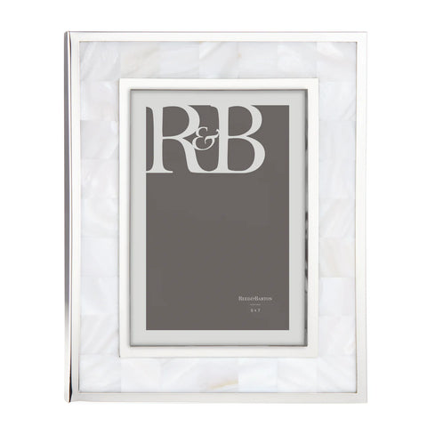 Reed and Barton Mother of Pearl 5" x 7" Photo Frame