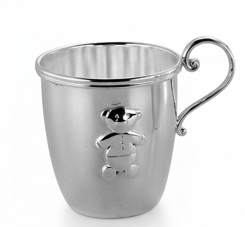 Krysaliis Sterling Silver Baby Cup w/ Handle - Bear