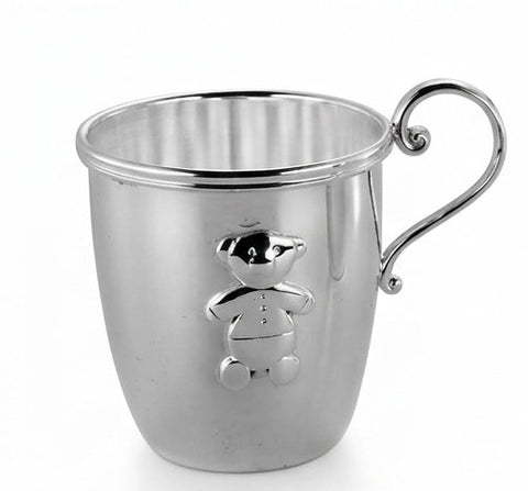 Krysaliis Sterling Silver Baby Cup w/ Handle - Bear