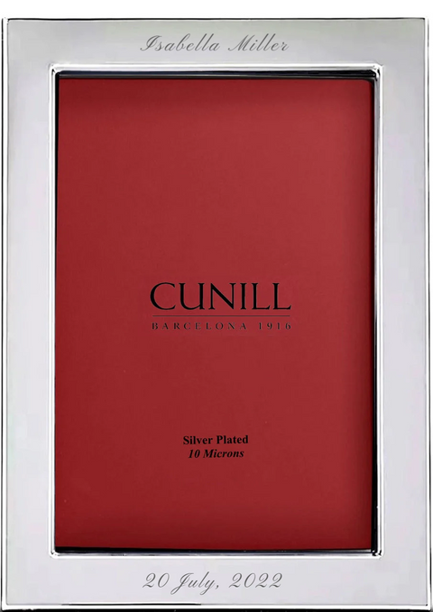 Cunill Tiffany Silver Plated Picture Frames Engraved 5 x 7