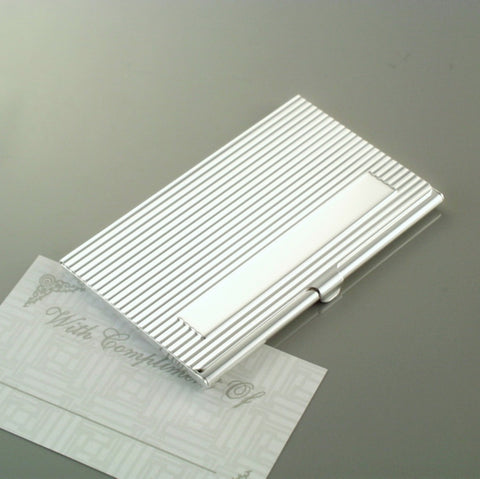 Silver-Plate Classic Engravable Card Case