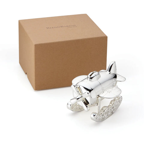 Reed and Barton Zoom Zoom™ Airplane Coin Bank