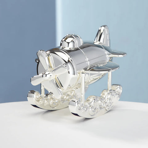 Reed and Barton Zoom Zoom™ Airplane Coin Bank