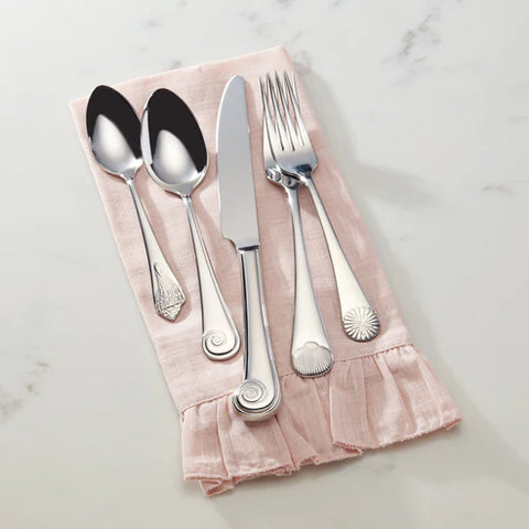 Reed & Barton Sea Shell Flatware Place Setting – 5 Pieces