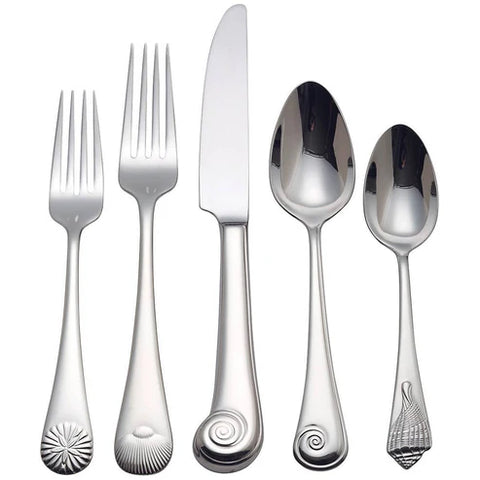 Reed & Barton Sea Shell Flatware Place Setting – 5 Pieces