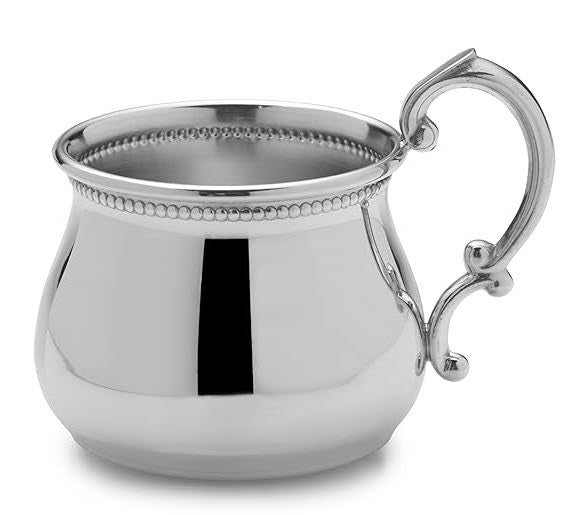 Empire Pewter Beaded Kettle Baby Cup