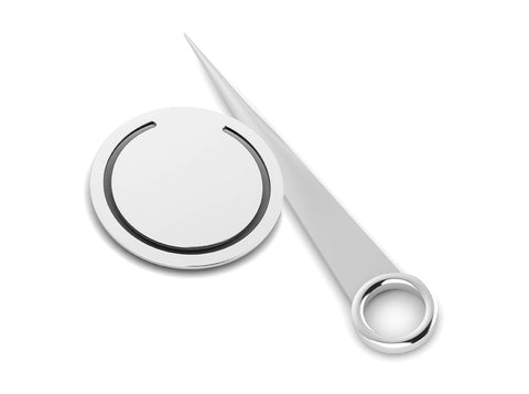 Round Sterling Silver Bookmark & Letter Opener Set by Krysaliis
