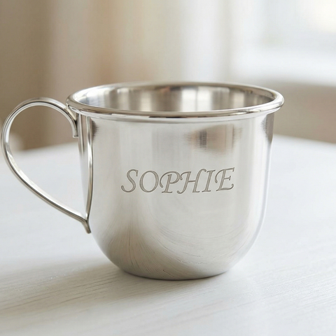 Krysaliis Plain Silver Plate Baby Cup