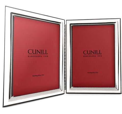 Cunill 'Isabella' Folding Double 5x7 Sterling Silver Frame