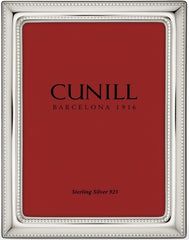 Cunill Pearls Sterling Silver 5x7 Picture Frame