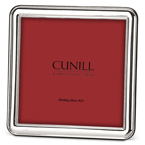 Cunill 'Addison Plain' 5x5 Non-Tarnish Sterling Silver Picture Frame