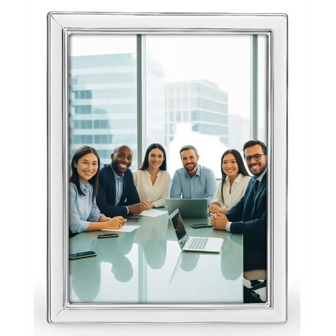 Cunill Metropolis Non-Tarnish Sterling Silver 8x10 Picture Frame