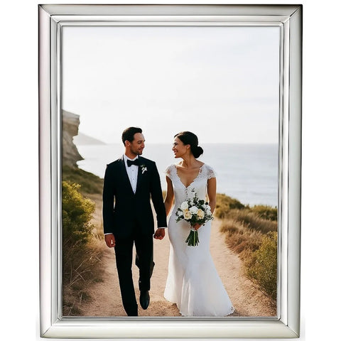 Cunill 'Danube' 5x7 Non-Tarnish Sterling Silver Picture Frame
