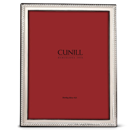 Cunill 'Rope Slim' 5x7 Non-Tarnish Sterling Silver Picture Frame