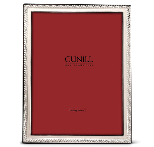 Cunill 'Rope Slim' Non-Tarnish Sterling Silver Picture Frame in 8" x 10"