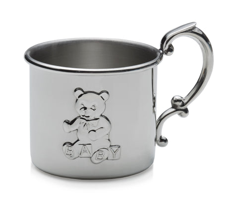 Empire Teddy Bear Pewter Baby Cup