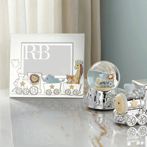 Reed and Barton Animal Train Silverplate 5" X 7" Frame