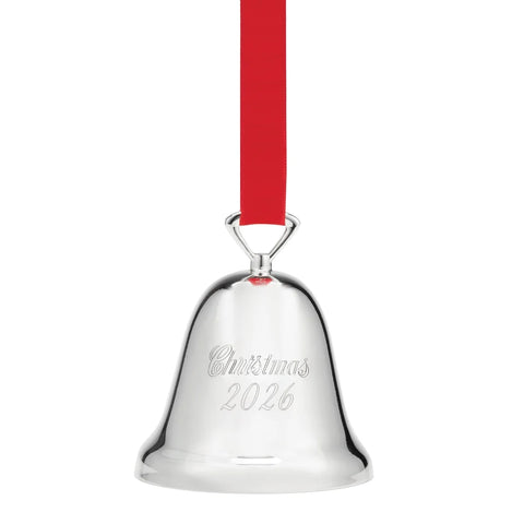 Reed and Barton 2026 Silverplate Christmas Bell Ornament