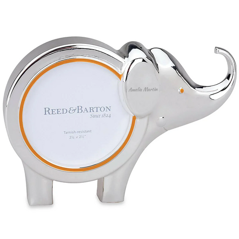 Reed and Barton Jungle Parade Silverplate Elephant Photo Frame