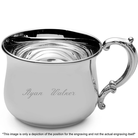 Empire Pot Belly Sterling Baby Cup