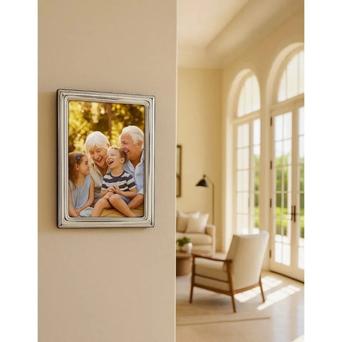 Cunill 'Norwich' 4x6 Non-Tarnish Sterling Silver Picture Frame