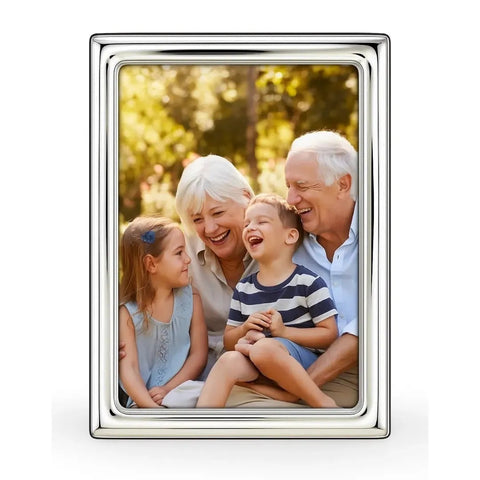Cunill 'Norwich' 4x6 Non-Tarnish Sterling Silver Picture Frame
