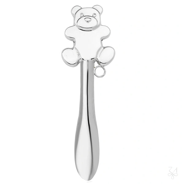 Krysaliis Sterling Silver Teddy Rattle
