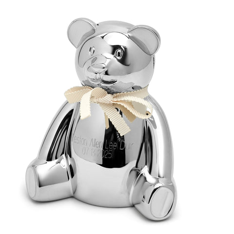 Krysaliis Silver-plate Bear Baby Bank