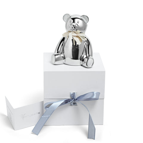 Krysaliis Silver-plate Bear Baby Bank