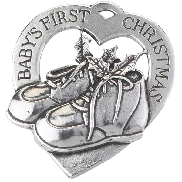 Pewter Baby’s First Christmas Ornament