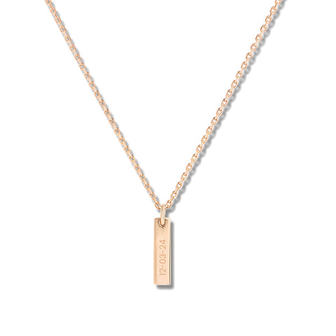 Mysha Personalized Triple Bar of Love Pendant