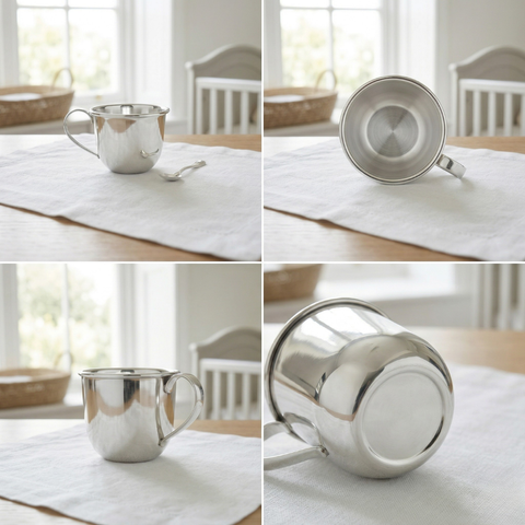 Krysaliis Plain Silver Plate Baby Cup