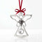 Birthstone Pewter Angels Ornament April / Diamond