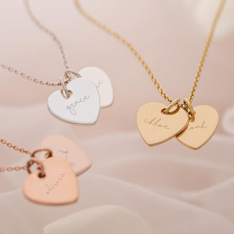 Mysha Personalized Eternal Initial Mixed Metal Heart Pendant